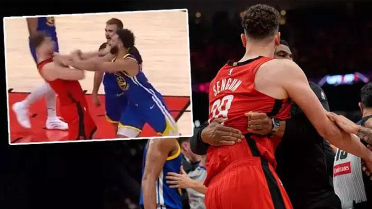 NBA’DE SAHA KARIŞTI: ALPEREN ŞENGÜN’E KAFA!