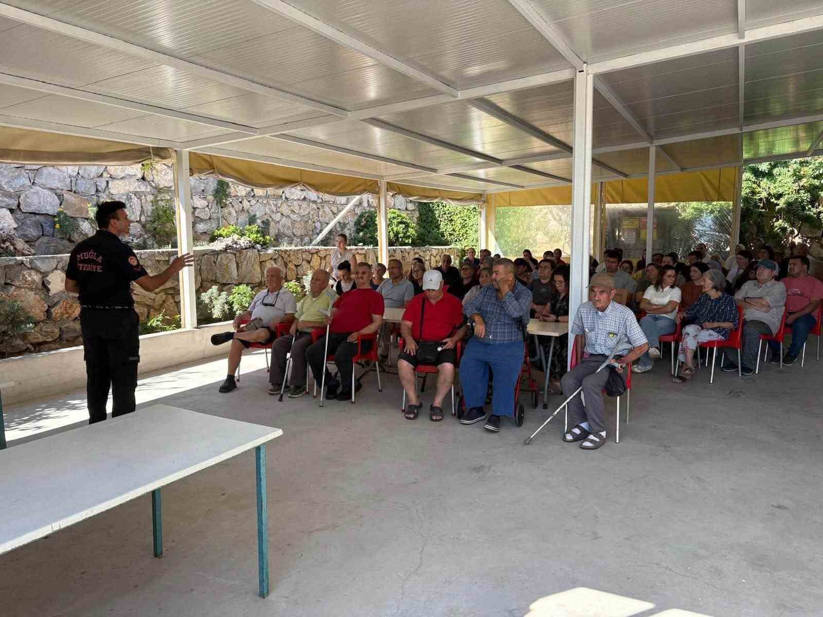 Fethiye Huzurevi personeline yangın güvenliği eğitimi verildi