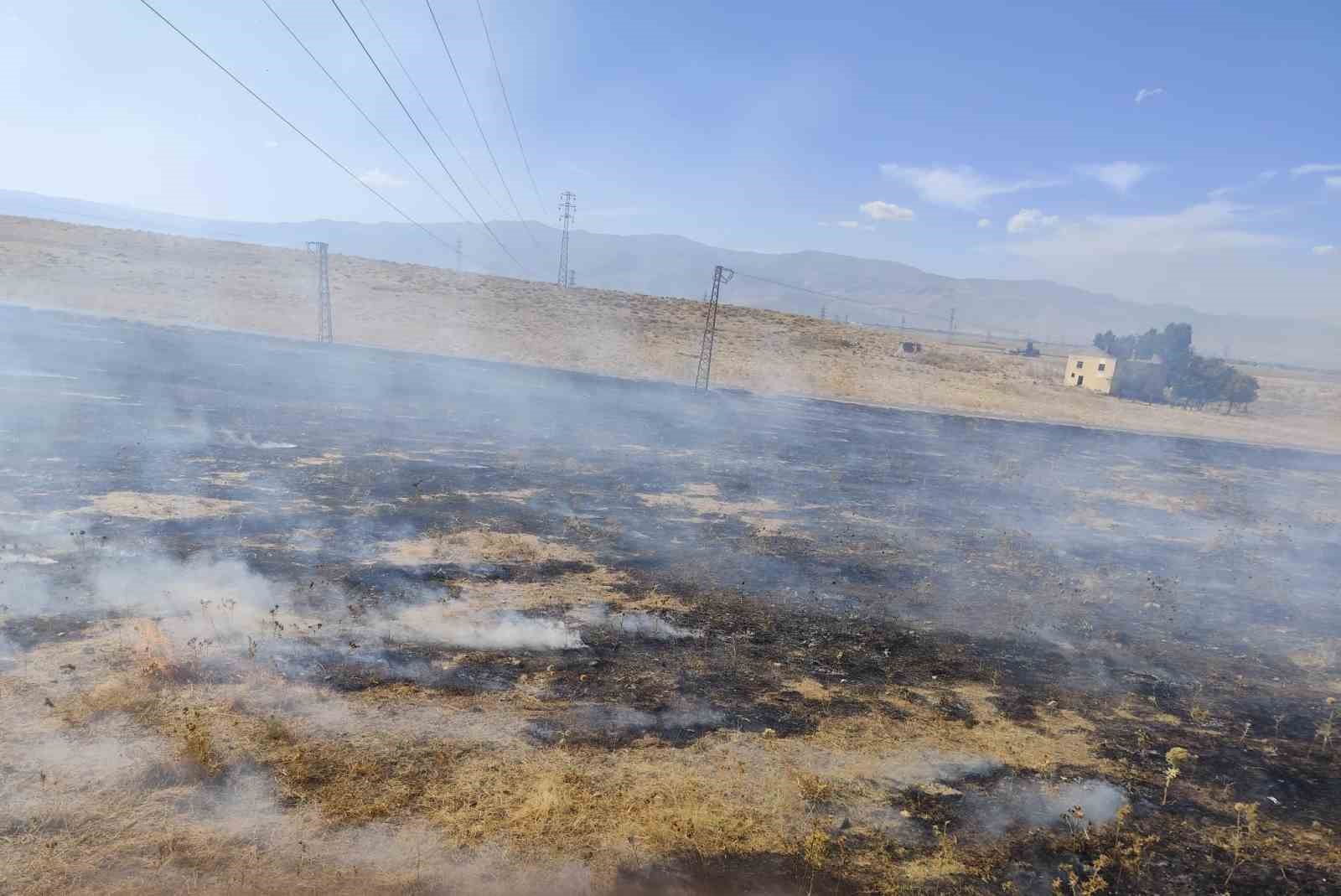 Muş’ta iki bölgede çıkan anız yangınları söndürüldü