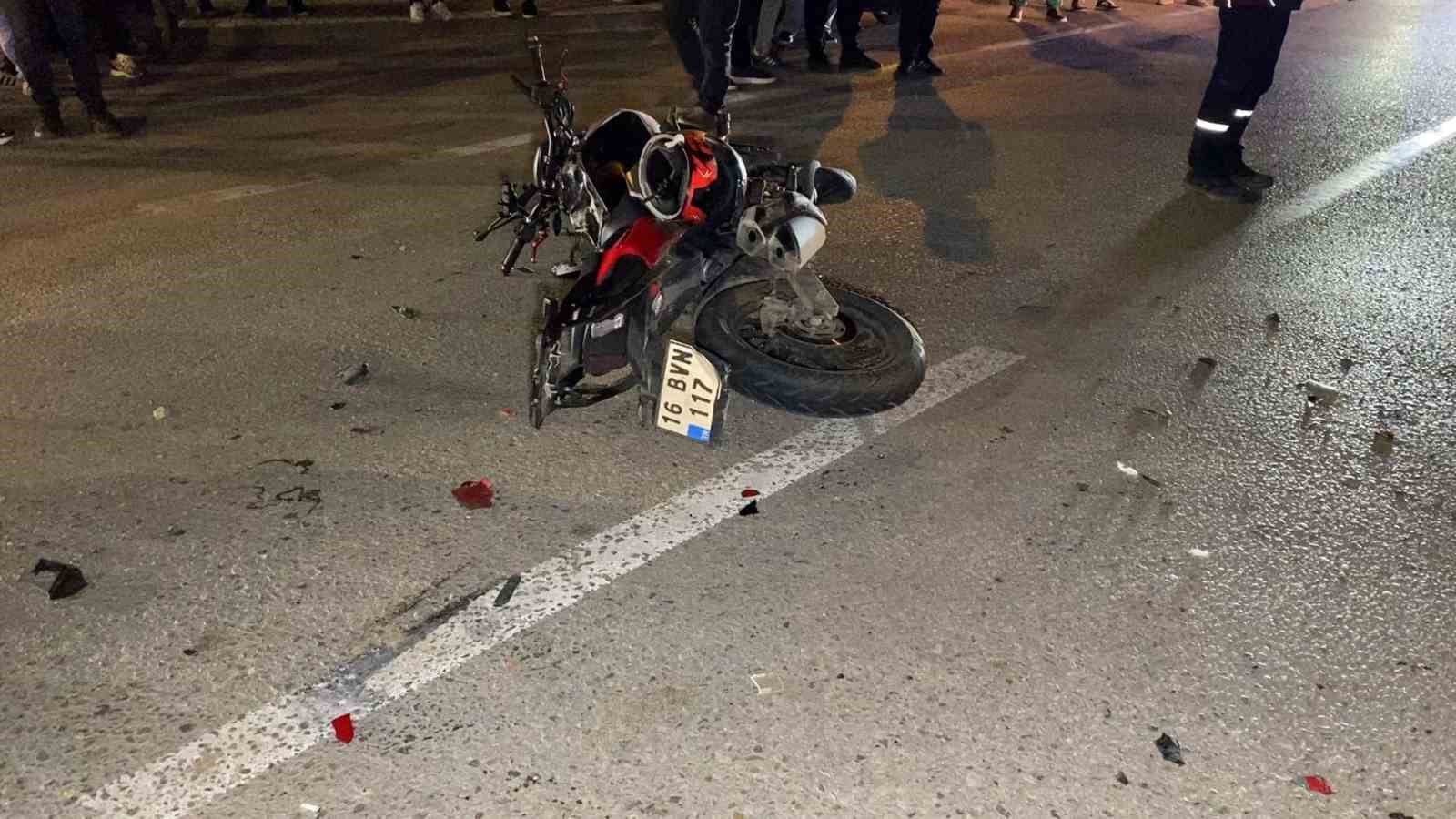 Bursa’da feci kaza : 1 ölü 1 ağır yaralı