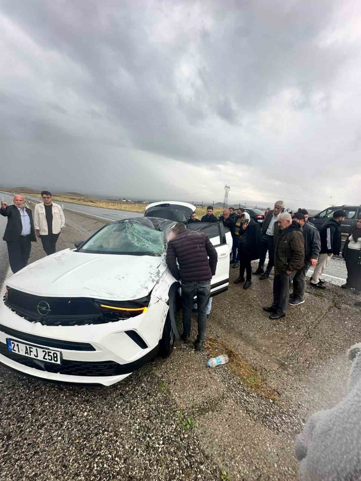 Diyarbakır’da trafik kazası: 1 yaralı
