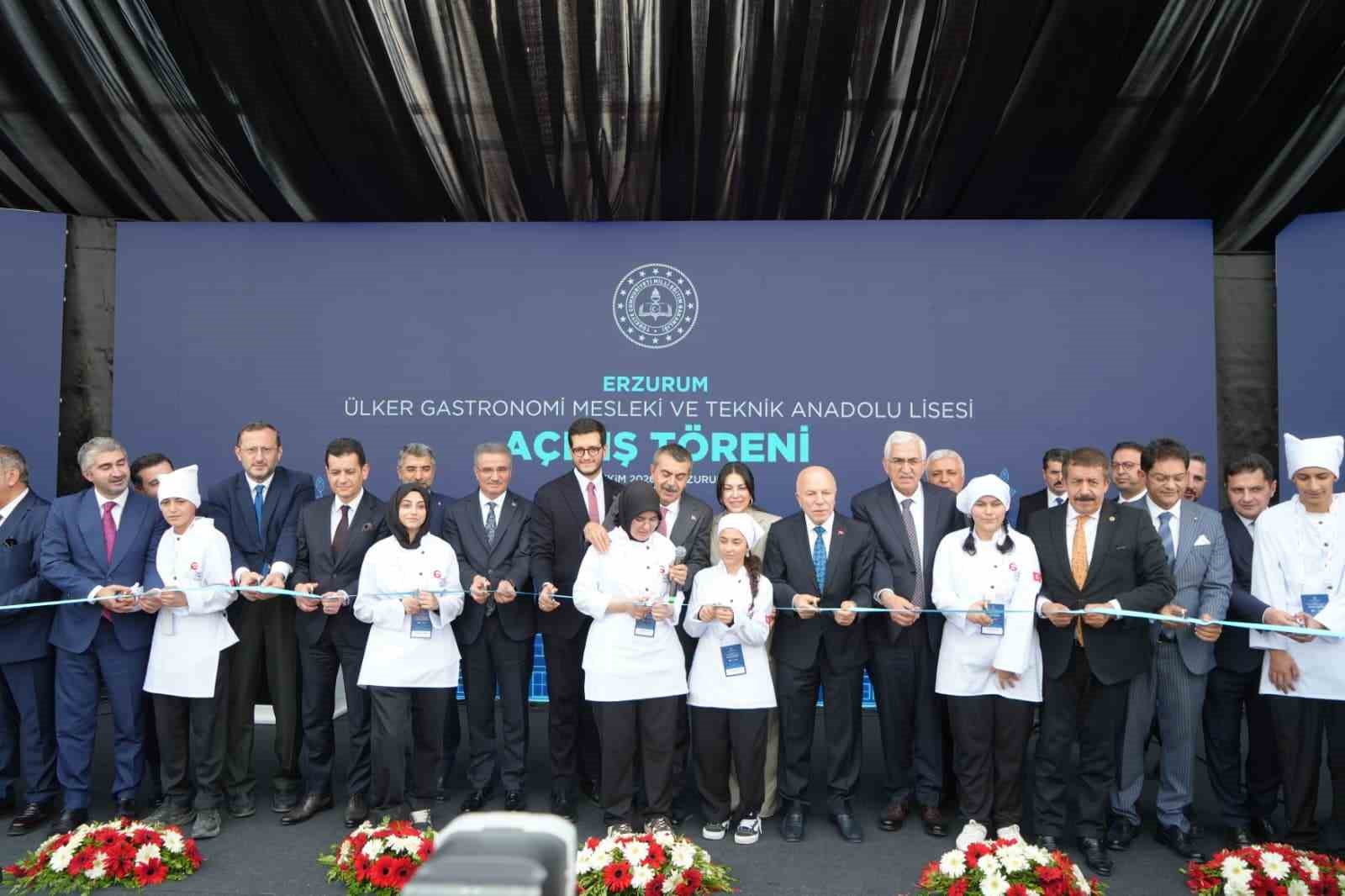 Erzurum’da Türkiye Gastronomi Liseleri Projesi’nin ilk adımı atıldı