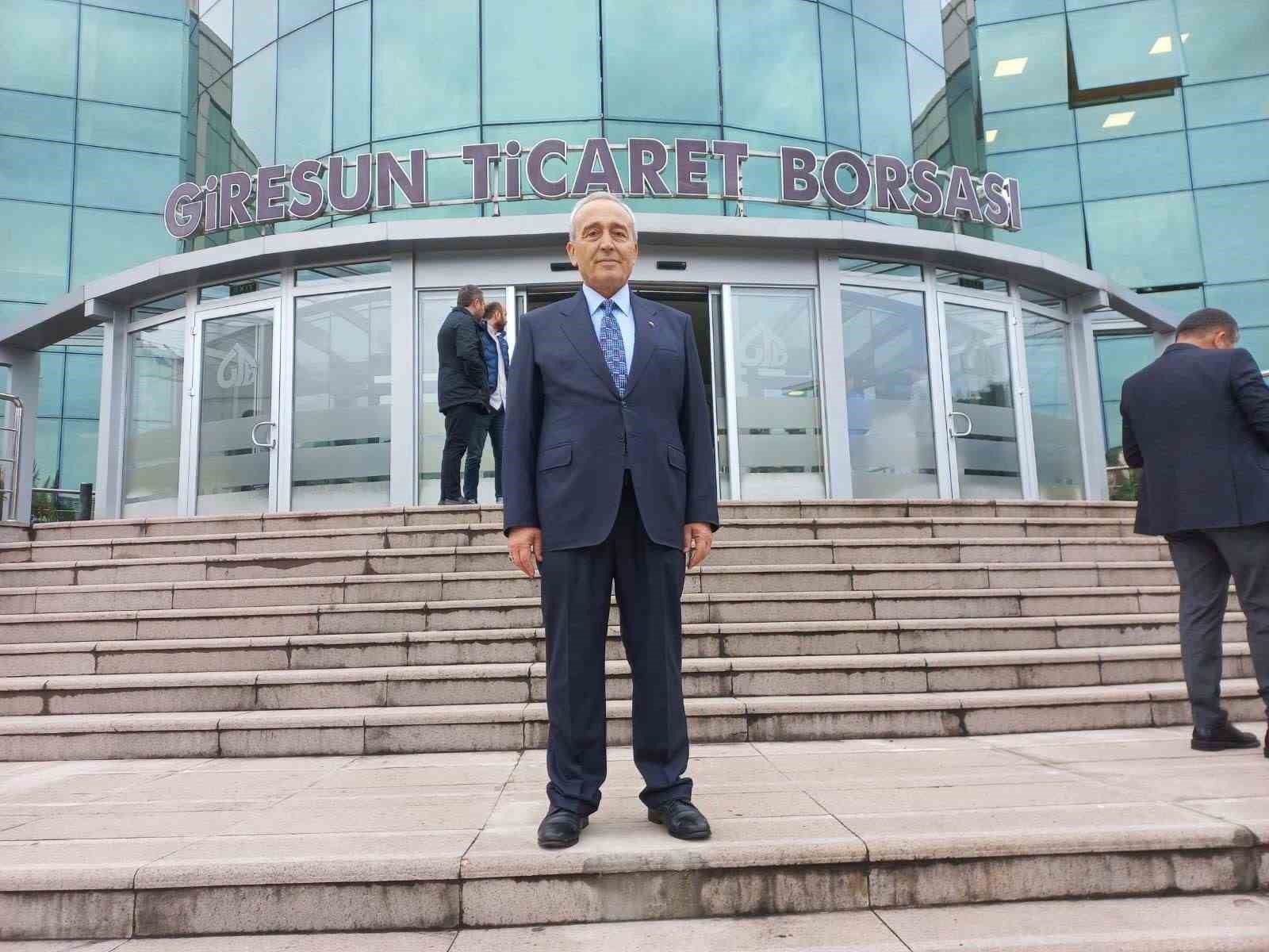 Giresun Ticaret Borsası’nda Hamza Bölük yeniden seçildi