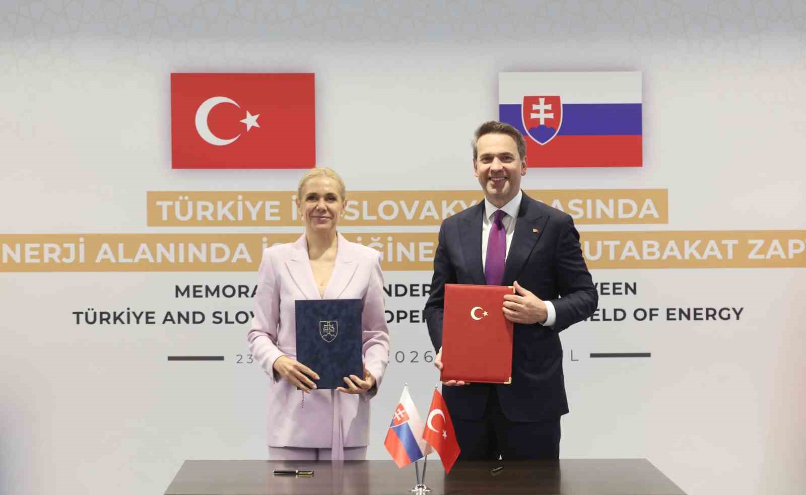 Türkiye ile Slovakya arasında ‘Enerji Alanında İşbirliğine İlişkin Mutabakat Zaptı’ imzalandı