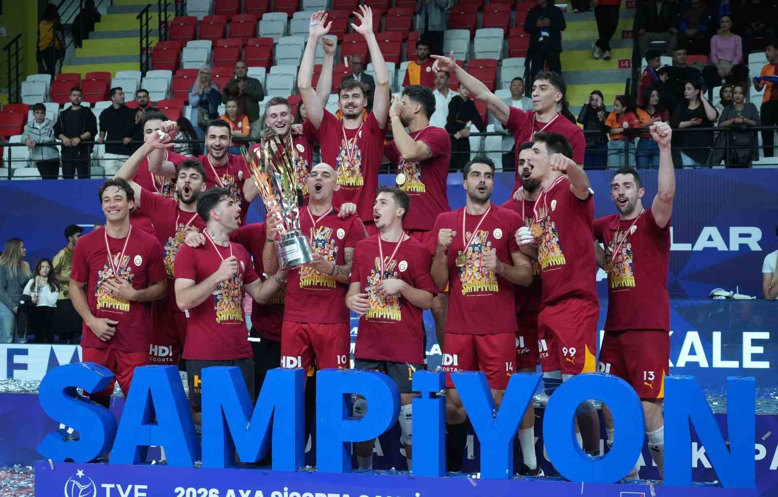 Voleybolda Şampiyonlar Kupası’nı kazanan Galatasaray, 7 yıl sonra kupa sevinci yaşadı