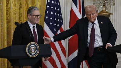 ABD Başkanı Trump ile ortak basın toplantısı düzenleyen İngiltere Başbakanı