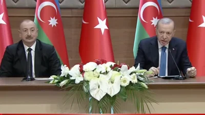 Azerbaycan Cumhurbaşkanı İlham Aliyev, Cumhurbaşkanı Recep Tayyip Erdoğan’ın davetine icabetle,