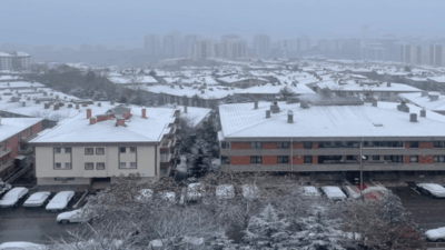 Başkentte dün akşam saatlerinden itibaren hava sıcaklığı düşerken, gece saatlerinde