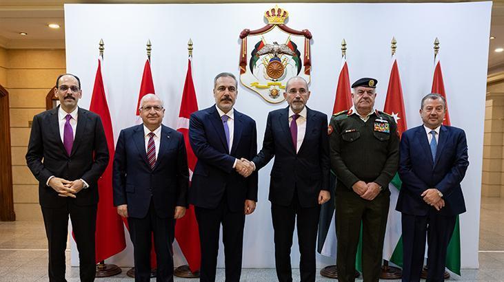 Dışişleri Bakanı Hakan Fidan ve MİT Başkanı Kalın Türkiye – Ürdün 3+3 Toplantısı’na katıldı Dışişleri Bakanı Hakan Fidan, Milli Savunma Bakanı Yaşar Güler ve