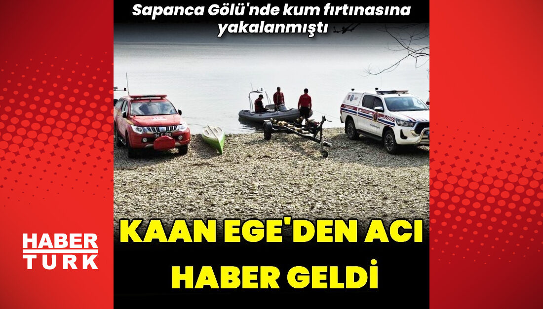 Kaan Ege’nin Cansız Bedenine Ulaşıldı Sakarya’da, Sapanca Gölü’nde antrenman yaparken kum fırtınası nedeniyle suya düşüp