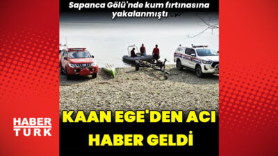 Sakarya’da, Sapanca Gölü’nde antrenman yaparken kum fırtınası nedeniyle suya düşüp