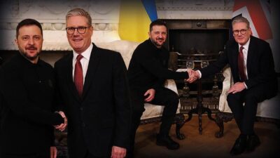 Zelenskiy, yarınki Ukrayna konulu zirve öncesi İngiltere Başbakanı Keir Starmer’la