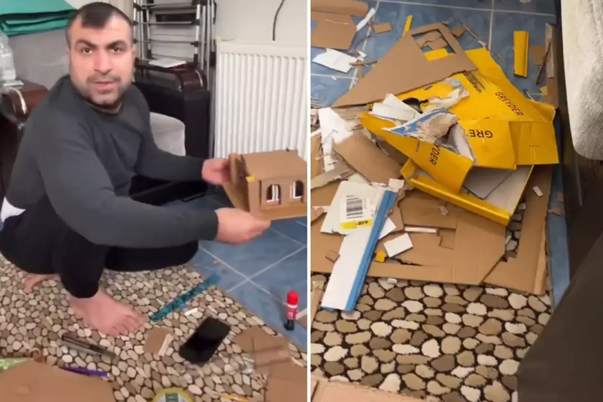 Çocuklarına verilen proje ödevlerinin zorluk seviyesinden şikâyet eden bir baba,