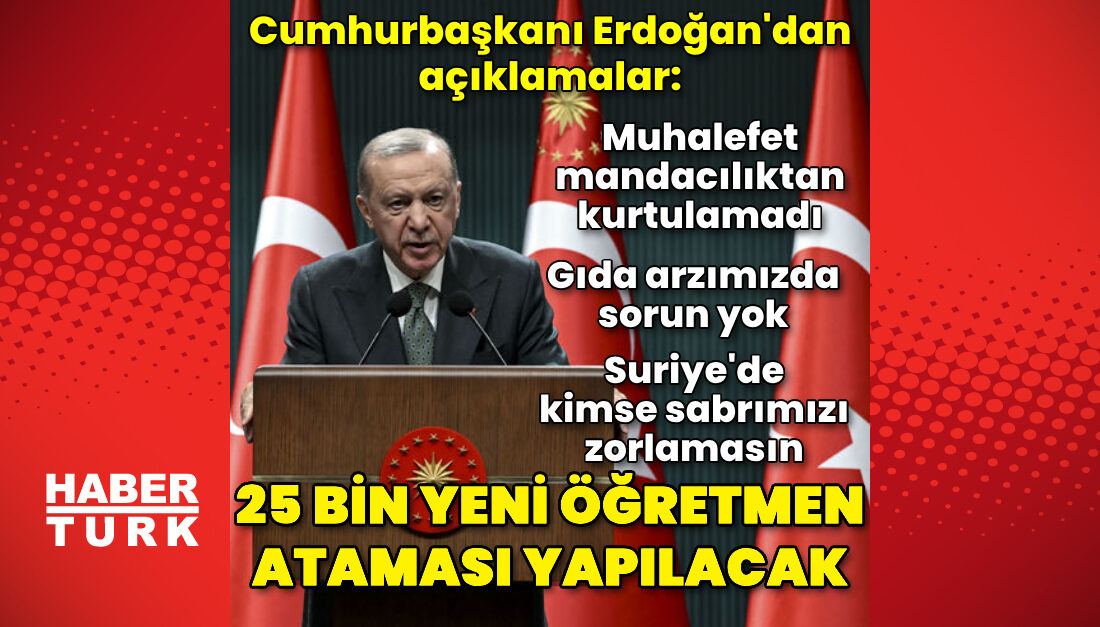 Cumhurbaşkanı Recep Tayyip Erdoğan’dan açıklamalar Cumhurbaşkanı Recep Tayyip Erdoğan başkanlığında yapılan Kabine Toplantısı sona erdi.