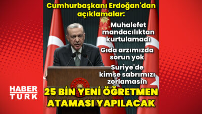 Cumhurbaşkanı Recep Tayyip Erdoğan başkanlığında yapılan Kabine Toplantısı sona erdi.