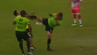 Peru’nun Ancash bölgesinde oynanan Sport Huaquilla-Magdalena CEDEC karşılaşmasında çok ilginç