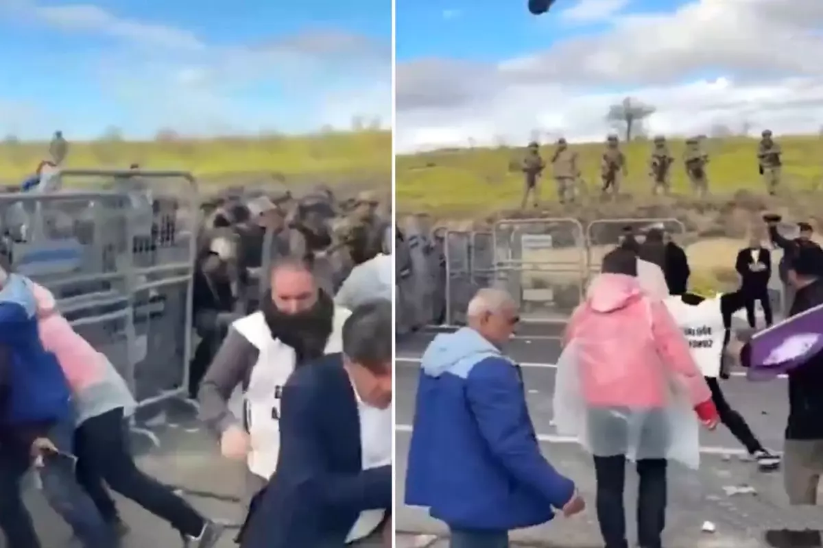 PKK elebaşısı Öcalan’ın doğum günü nedeniyle Diyarbakır’dan Şanlıurfa’ya yürümek isteyen