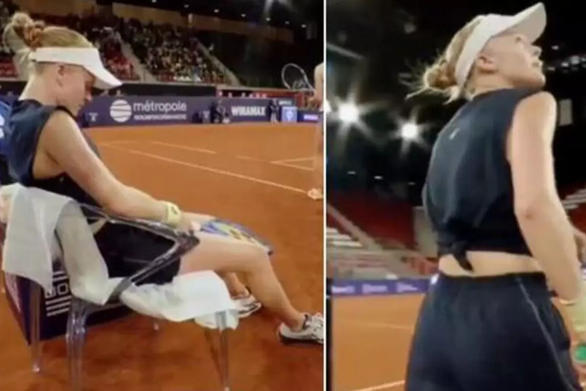 İngiliz tenis yıldızı Harriet Dart, geçtiğimiz Salı günü oynanan maç