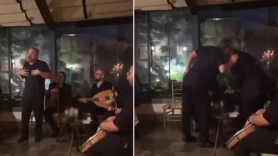 Kuzey Kıbrıs Türk Cumhuriyeti’nde (KKTC) konser sırasında fenalaşarak yere yığılan