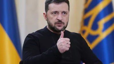 Ukrayna Devlet Başkanı Volodimir Zelenskiy, ülkesinde temaslarda bulunan Fransa Genelkurmay