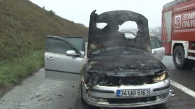 Kuzey Marmara Otoyolu’nda, henüz belirlenemeyen bir nedenle meydana gelen zincirleme