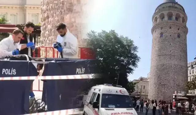 İSTANBUL – Tarihi Galata Kulesi önünde bugün yürek burkan bir