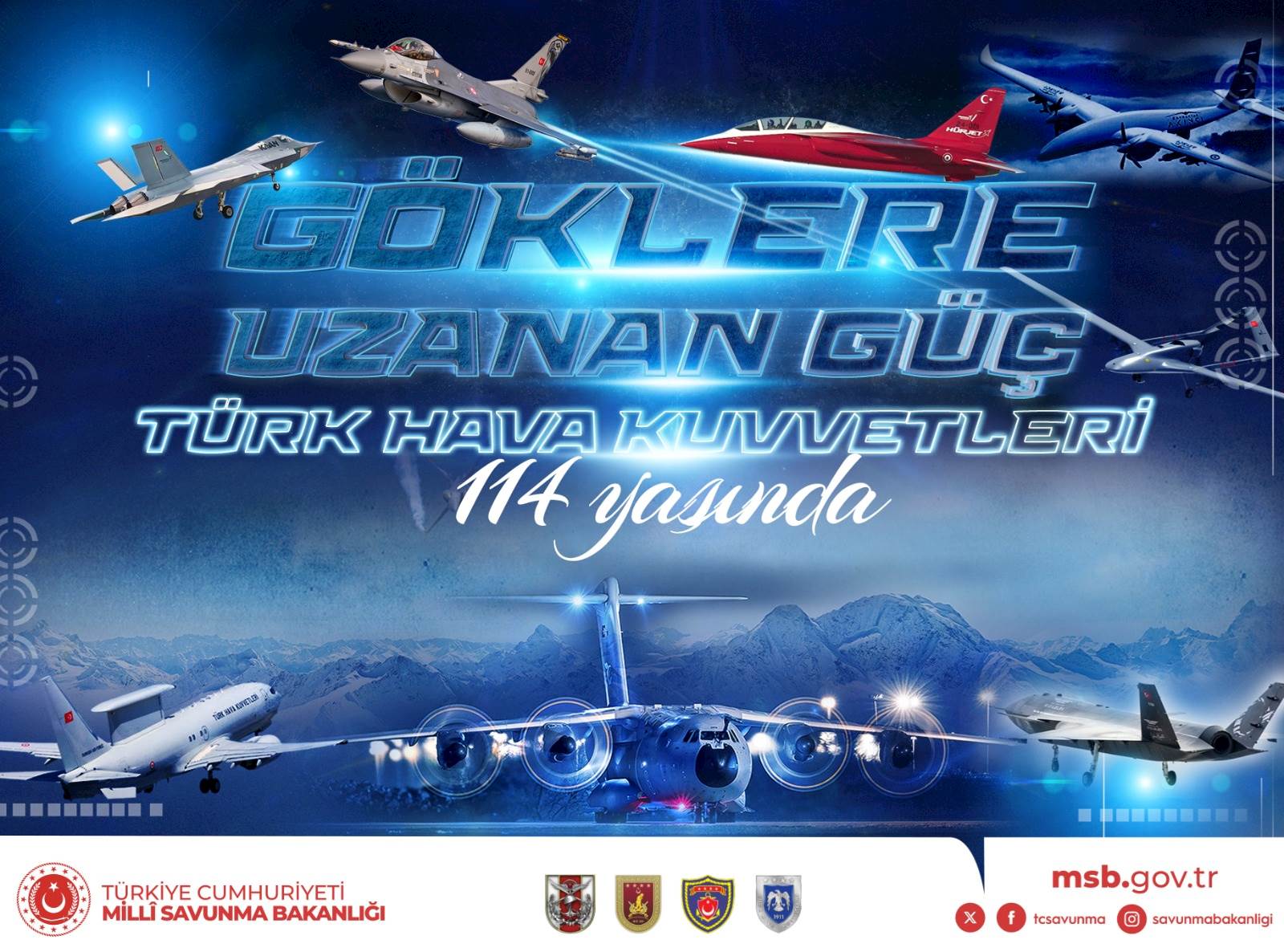 Türk Silahlı Kuvvetleri’nin gökyüzündeki vurucu gücü olan Hava Kuvvetleri Komutanlığı,