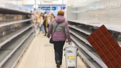 Almanya’da faaliyet gösteren Rewe market zincirinde satılan bir çikolata ürünü,