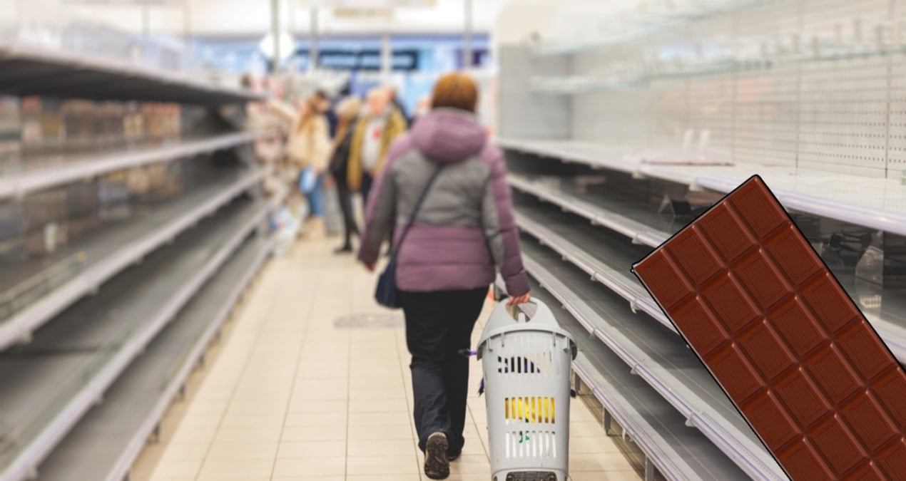 Almanya’da faaliyet gösteren Rewe market zincirinde satılan bir çikolata ürünü,
