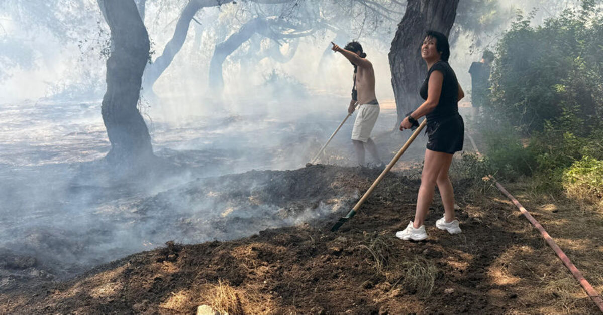 Antalya’nın Muratpaşa ilçesi Ermenek Mahallesi’nde saat 10.30 sıralarında başlayan orman