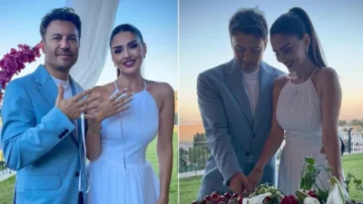 Ünlü oyuncu Tolga Güleç ile güzel sunucu Öykü Cengiz, ilişkilerini