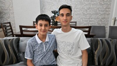 Gaziantep’in Nizip ilçesinde öğretmen bir ailenin iki çocuğu, Liselere Geçiş