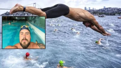 25 yaşındaki Rus yüzücü Nikita Maslov, tatil için geldiği Antalya’da