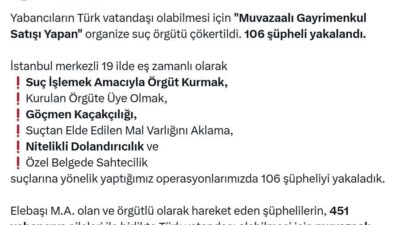 Umutcan ÖREN/ANKARA, – İÇİŞLERİ Bakanı Ali Yerlikaya, 19 ilde düzenlenen