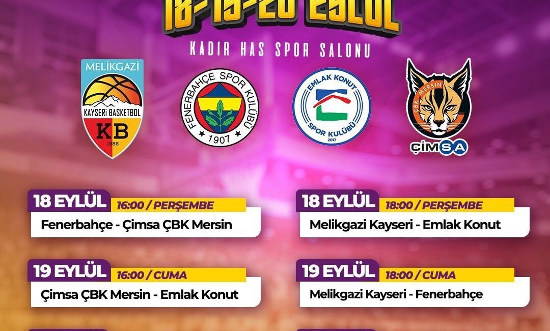 İlyas KAPLAN / KAYSERİ, – MELİKGAZİ Kayseri Basketbol ev sahipliğinde