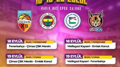 İlyas KAPLAN / KAYSERİ, – MELİKGAZİ Kayseri Basketbol ev sahipliğinde