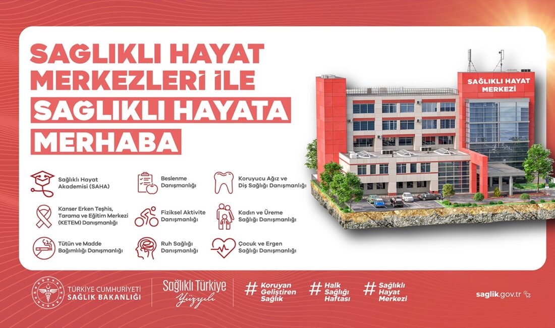 Sağlık Bakanlığı tarafından hizmete sunulan “Sağlıklı Hayat Merkezleri” (SHM), vatandaşlara