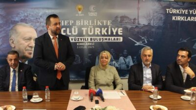 Umut IŞIK/KIRKLARELİ, – AK Parti Genel Başkan Yardımcısı Fatma Betül