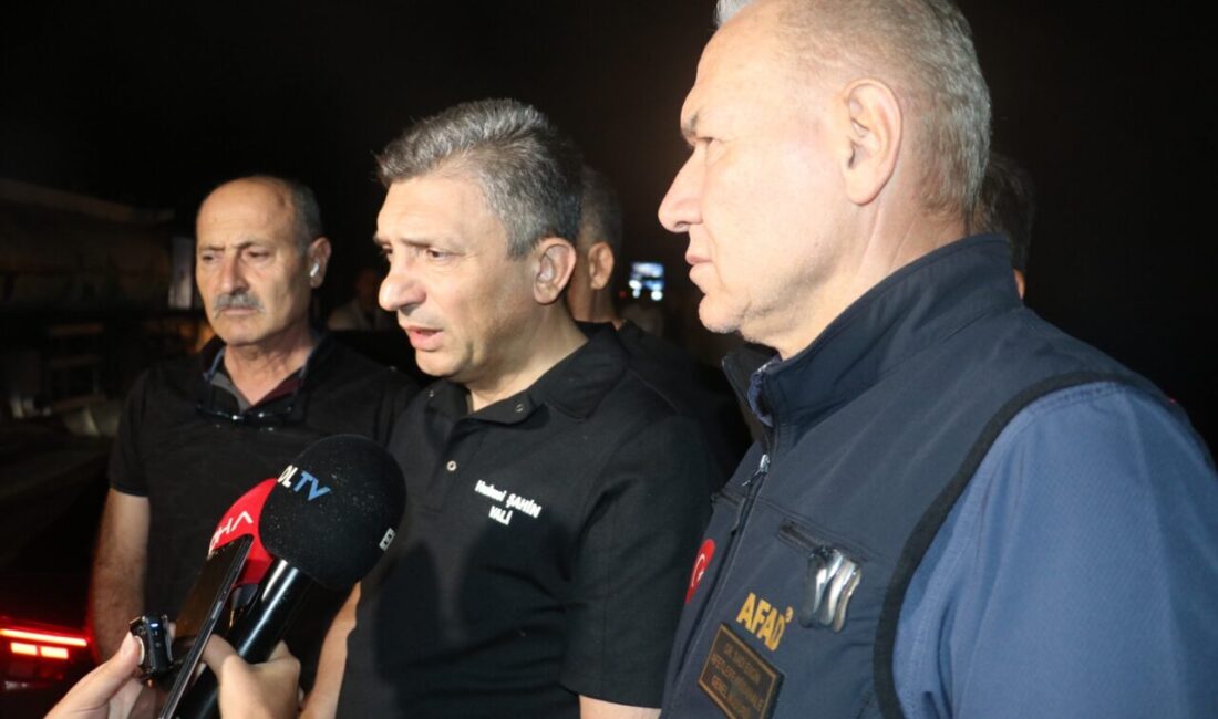 YANGIN KONTROL ALTINDA Antalya Valisi Hulusi Şahin, Kumköy’de akşam saatlerinde