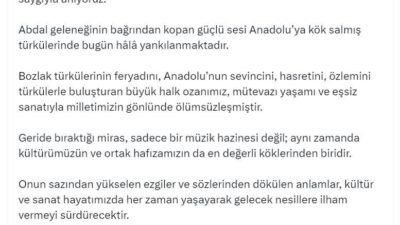 ANKARA, – KÜLTÜR ve Turizm Bakanı Mehmet Nuri Ersoy, halk