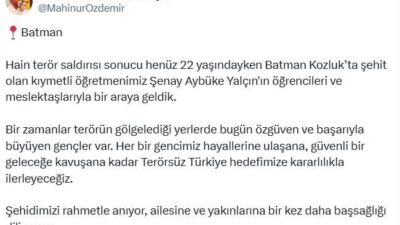 Nisa MİĞAL/ANKARA, – AİLE ve Sosyal Hizmetler Bakanı Mahinur Özdemir