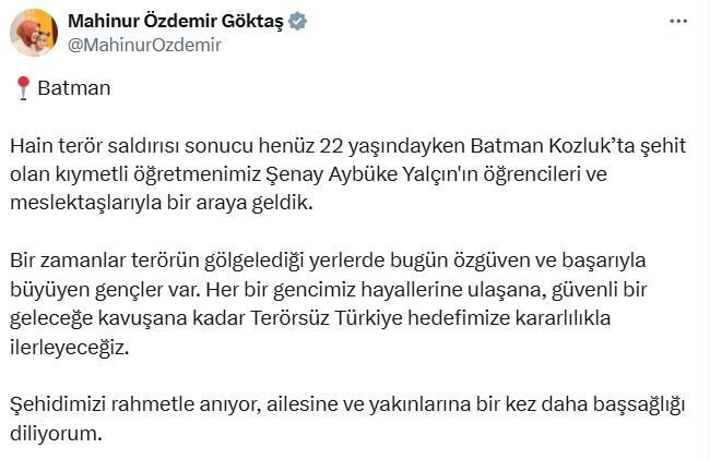 Nisa MİĞAL/ANKARA, – AİLE ve Sosyal Hizmetler Bakanı Mahinur Özdemir