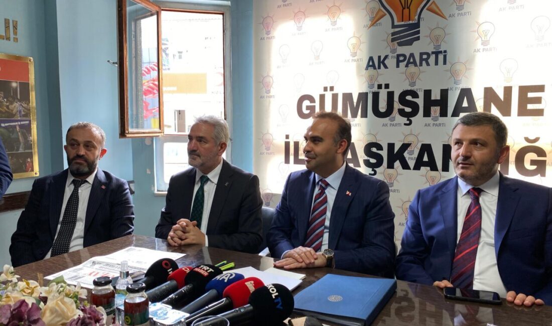 Selda FIRAT/GÜMÜŞHANE, – SANAYİ ve Teknoloji Bakanı Mehmet Fatih Kacır,