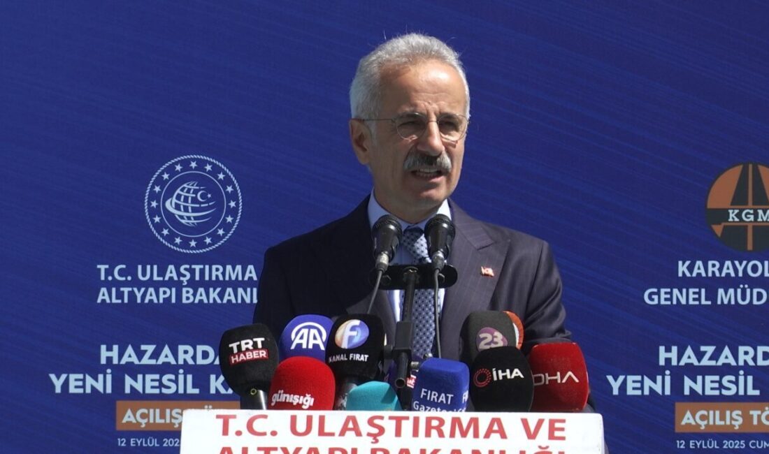 Tekin YALÇINKAYA/ELAZIĞ, – ULAŞTIRMA ve Altyapı Bakanı Abdulkadir Uraloğlu, “Karayolları