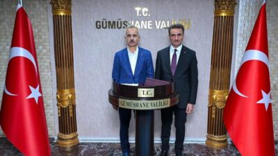 BAKAN URALOĞLU’NDAN GÜMÜŞHANE’YE ZİYARET Ulaştırma ve Altyapı Bakanı Abdulkadir Uraloğlu,