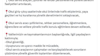 ANKARA, – İÇİŞLERİ Bakanı Ali Yerlikaya, “2025-2026 eğitim-öğretim yılında öğrencilerimizin