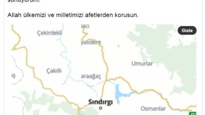 BAKAN YERLİKAYA’DAN AÇIKLAMA İçişleri Bakanı Ali Yerlikaya, depremle ilgili NSosyal