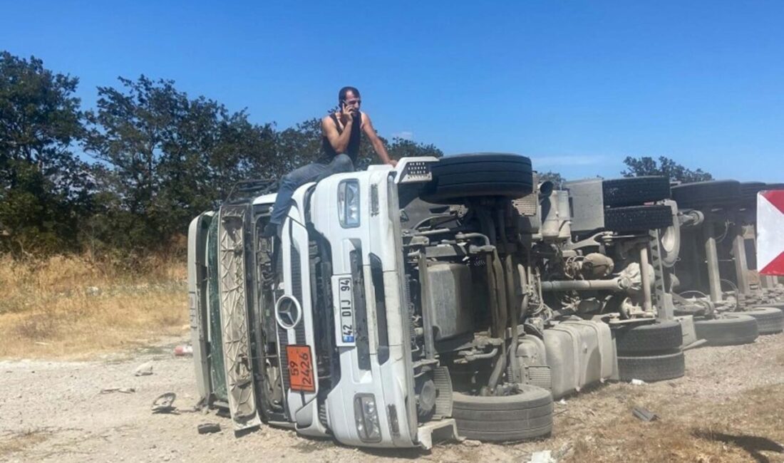 Alper ÇOBAOĞLU/ SAVAŞTEPE (Balıkesir), – BALIKESİR’in Savaştepe ilçesinde devrilen amonyum