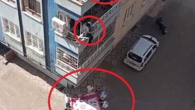 Gıyasettin TETİK/DİYARBAKIR, – DİYARBAKIR’da düşme tehlikesi geçiren Down sendromlu çocuğu,