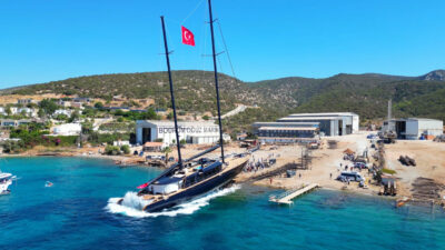 Fırat AKAY/BODRUM(Muğla), – MUĞLA’nın Bodrum ilçesinde 50,5 metre uzunluğunda ve